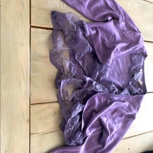 Lilac lace cardigan